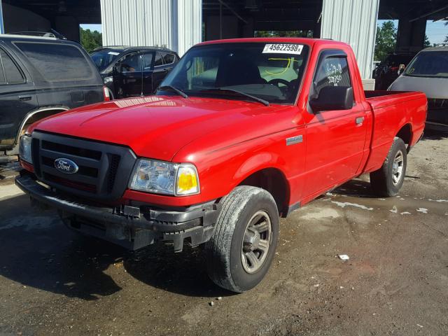 1FTYR10D68PA09273 - 2008 FORD RANGER RED photo 2