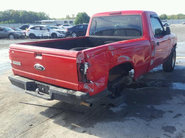 1FTYR10D68PA09273 - 2008 FORD RANGER RED photo 4