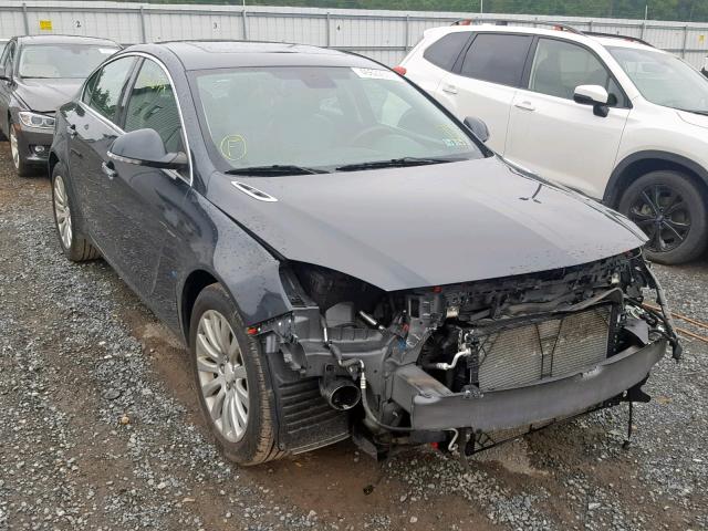 2G4GS5EV9D9175462 - 2013 BUICK REGAL PREM CHARCOAL photo 1