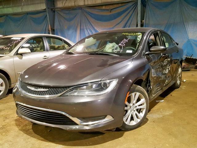 1C3CCCAB4FN611042 - 2015 CHRYSLER 200 LIMITE GRAY photo 2