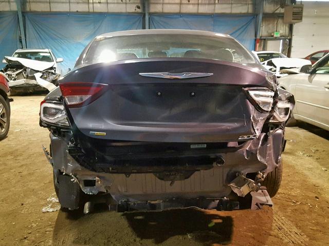 1C3CCCAB4FN611042 - 2015 CHRYSLER 200 LIMITE GRAY photo 9