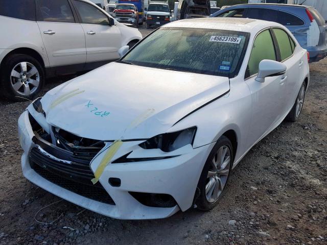 JTHBA1D25G5009652 - 2016 LEXUS IS 200T WHITE photo 2