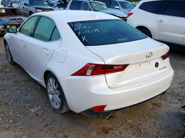 JTHBA1D25G5009652 - 2016 LEXUS IS 200T WHITE photo 3