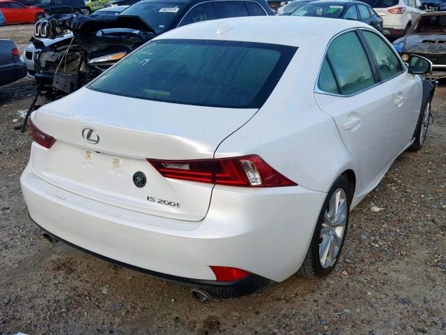 JTHBA1D25G5009652 - 2016 LEXUS IS 200T WHITE photo 4