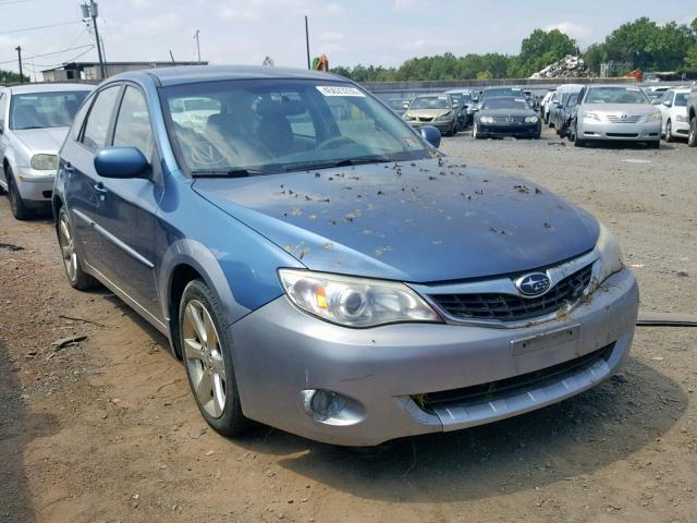 JF1GH63648H835693 - 2008 SUBARU IMPREZA OU BLUE photo 1