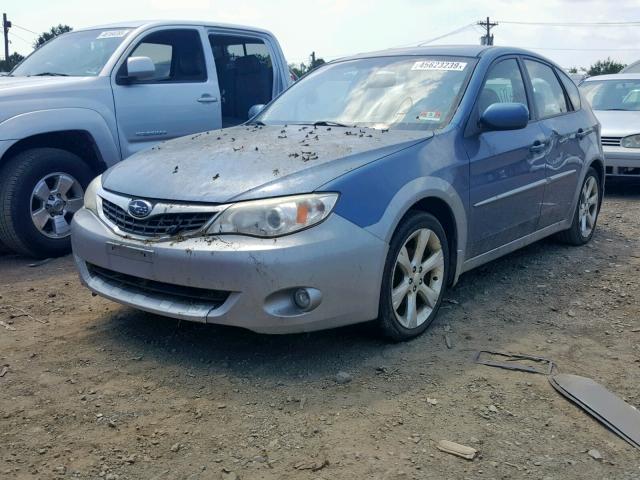 JF1GH63648H835693 - 2008 SUBARU IMPREZA OU BLUE photo 2