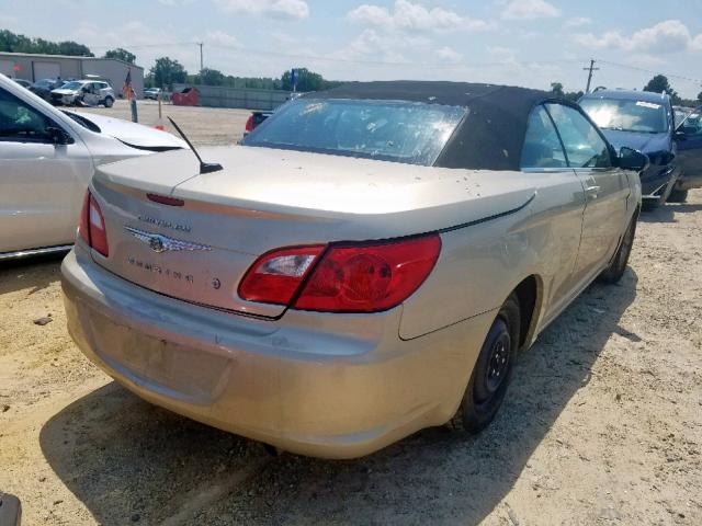 1C3BC4EB1AN139970 - 2010 CHRYSLER SEBRING LX GOLD photo 4