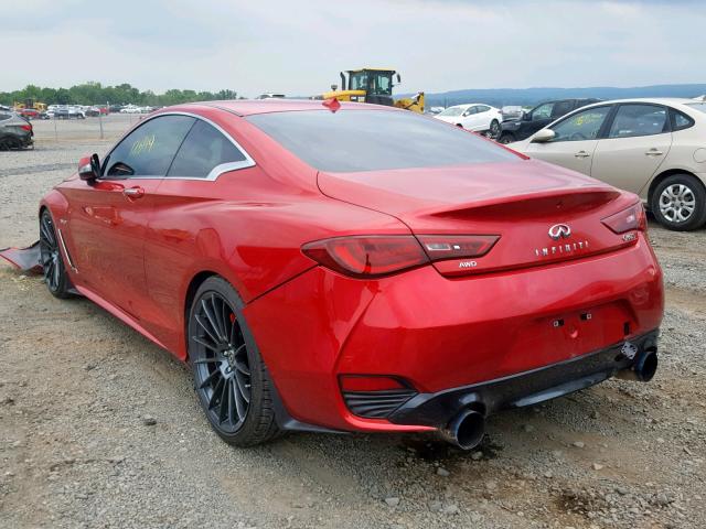 JN1FV7EL8JM630062 - 2018 INFINITI Q60 RED SP RED photo 3