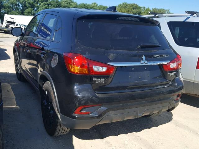 JA4AP3AU1JU011628 - 2018 MITSUBISHI OUTLANDER BLACK photo 3