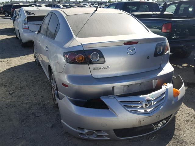 JM1BK323251258520 - 2005 MAZDA 3 S GRAY photo 3