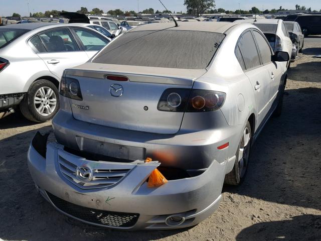 JM1BK323251258520 - 2005 MAZDA 3 S GRAY photo 4