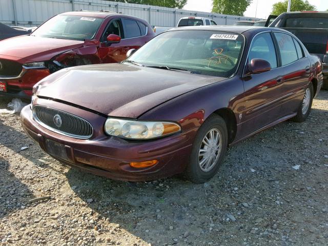 1G4HP52K444107217 - 2004 BUICK LESABRE CU MAROON photo 2