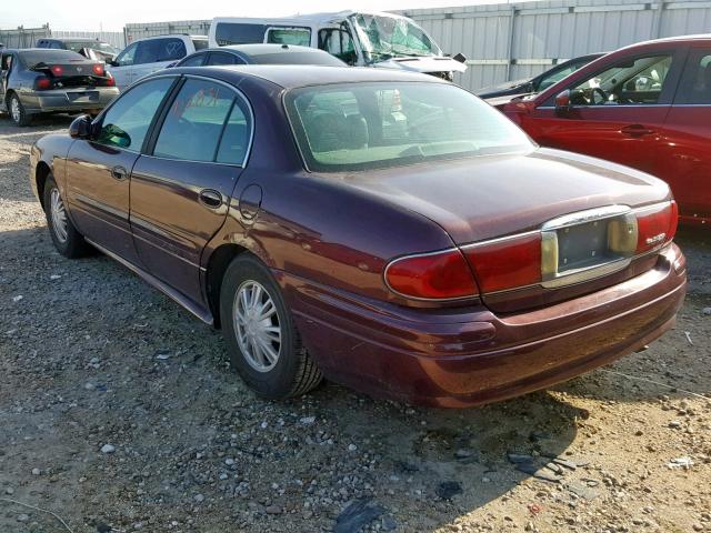 1G4HP52K444107217 - 2004 BUICK LESABRE CU MAROON photo 3