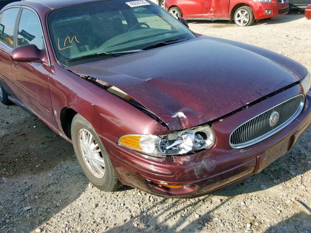 1G4HP52K444107217 - 2004 BUICK LESABRE CU MAROON photo 9