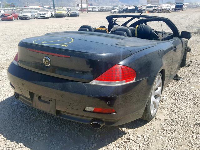 WBAEK13507CN81647 - 2007 BMW 650 I BLACK photo 4