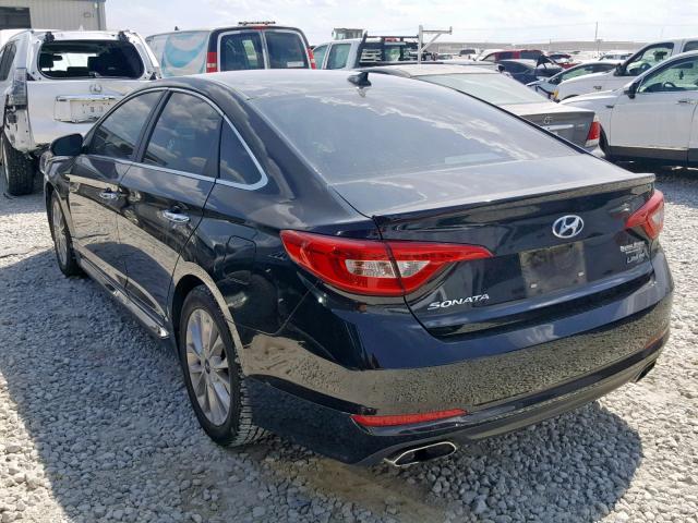 5NPE34AF6FH024936 - 2015 HYUNDAI SONATA SPO BLACK photo 3