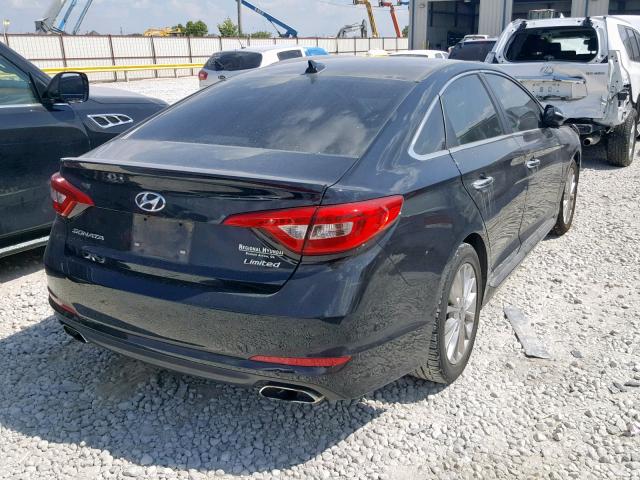 5NPE34AF6FH024936 - 2015 HYUNDAI SONATA SPO BLACK photo 4