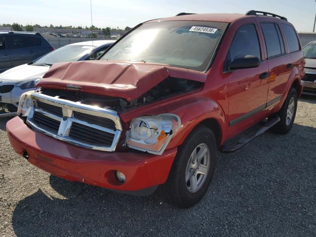 1D4HB48NX6F190984 - 2006 DODGE DURANGO SL RED photo 2