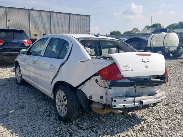 1G1AD5F53A7242307 - 2010 CHEVROLET COBALT 1LT WHITE photo 3