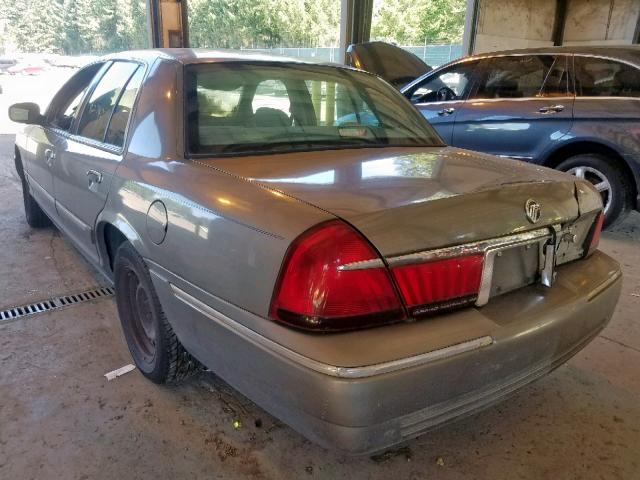 2MEFM74W9YX741927 - 2000 MERCURY GRAND MARQ GRAY photo 3