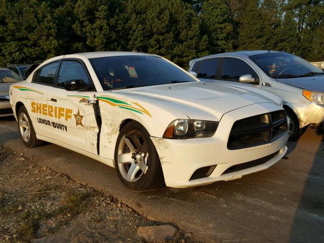 2C3CDXAT8CH153992 - 2012 DODGE CHARGER PO WHITE photo 1