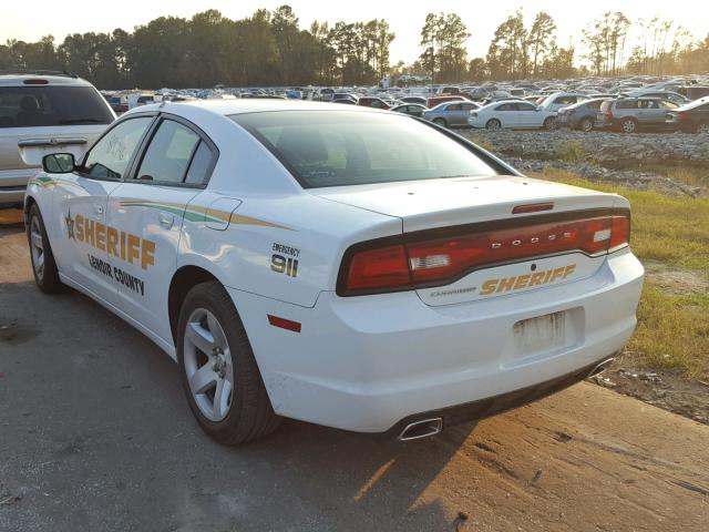 2C3CDXAT8CH153992 - 2012 DODGE CHARGER PO WHITE photo 3