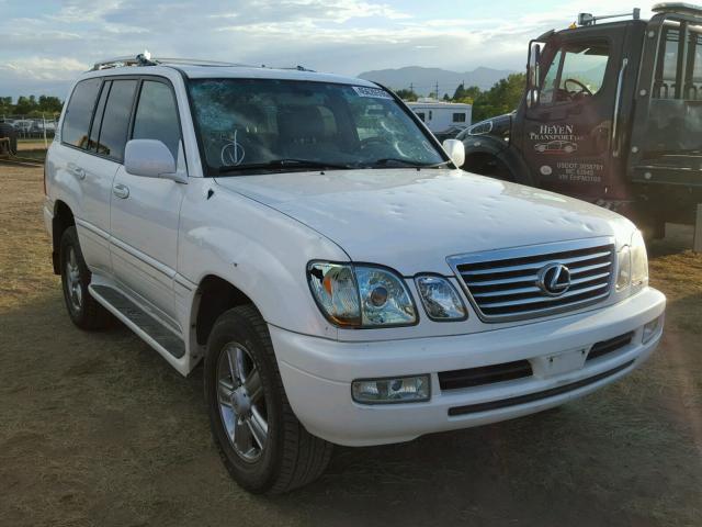 JTJHT00W164008136 - 2006 LEXUS LX 470 WHITE photo 1