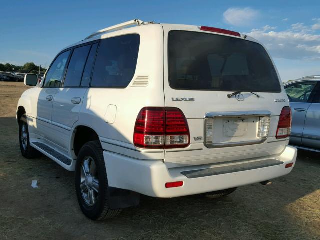 JTJHT00W164008136 - 2006 LEXUS LX 470 WHITE photo 3