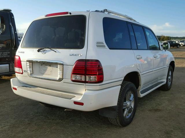 JTJHT00W164008136 - 2006 LEXUS LX 470 WHITE photo 4