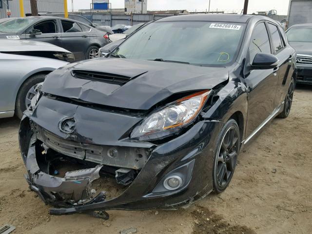 JM1BL1K40B1388852 - 2011 MAZDA SPEED 3 BLACK photo 2