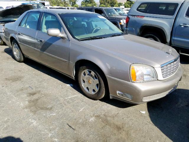 1G6KD54Y21U242666 - 2001 CADILLAC DEVILLE BEIGE photo 1