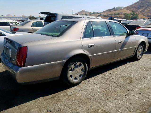 1G6KD54Y21U242666 - 2001 CADILLAC DEVILLE BEIGE photo 4