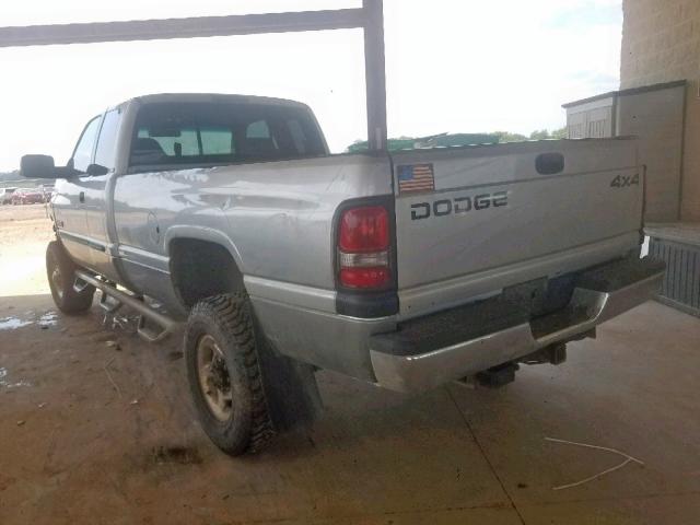 1B7KF23611J598369 - 2001 DODGE RAM 2500 SILVER photo 3