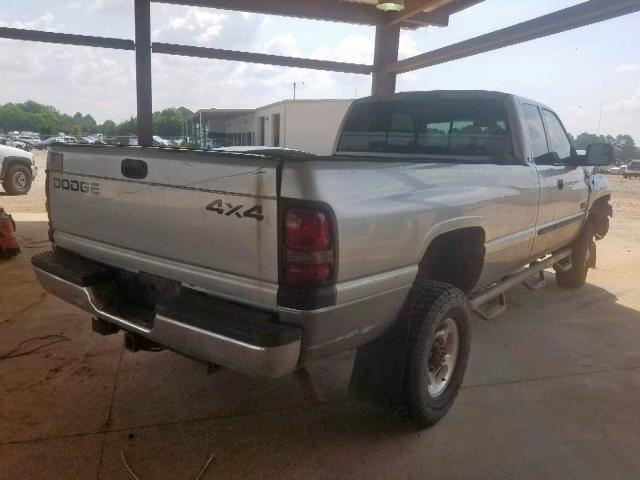 1B7KF23611J598369 - 2001 DODGE RAM 2500 SILVER photo 4