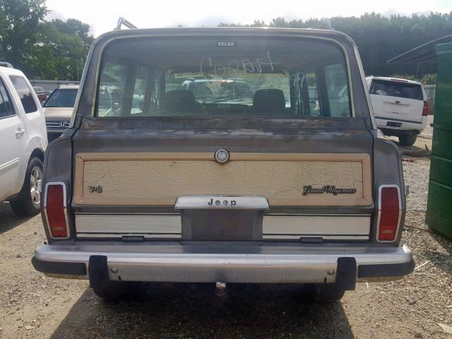 1JCNJ15U6HT021383 - 1987 JEEP GRAND WAGO GRAY photo 9