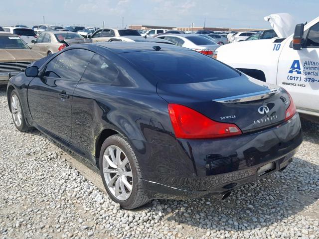 JN1CV6EL9BM260884 - 2011 INFINITI G37 BLACK photo 3