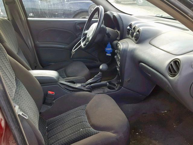 1G2NE52E85M157051 - 2005 PONTIAC GRAND AM S MAROON photo 5