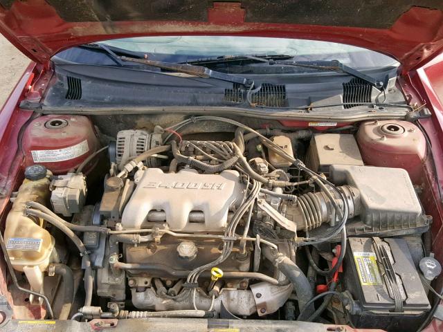 1G2NE52E85M157051 - 2005 PONTIAC GRAND AM S MAROON photo 7