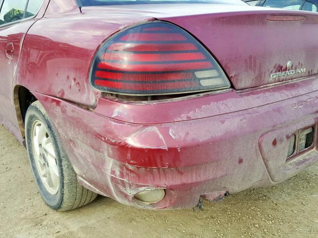 1G2NE52E85M157051 - 2005 PONTIAC GRAND AM S MAROON photo 9
