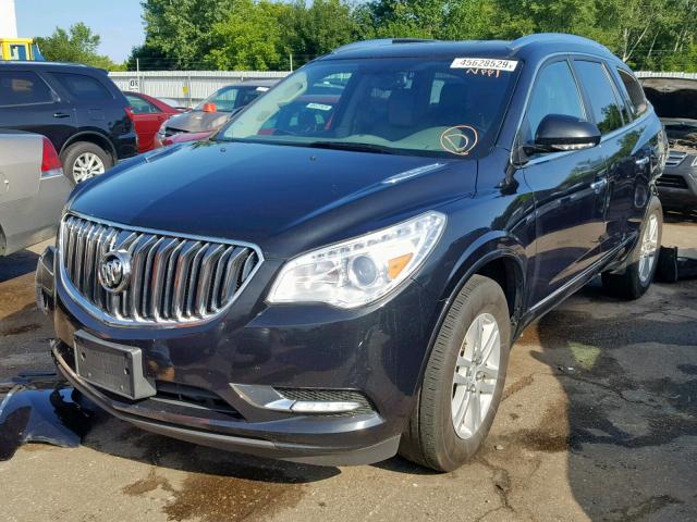 5GAKVAKD0EJ374028 - 2014 BUICK ENCLAVE BLACK photo 2