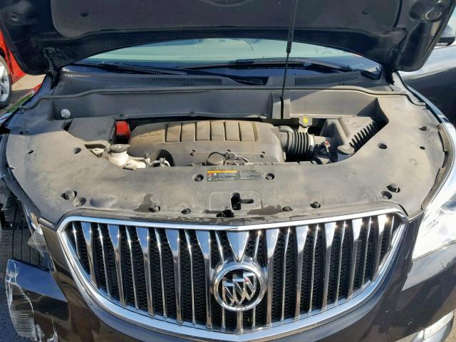 5GAKVAKD0EJ374028 - 2014 BUICK ENCLAVE BLACK photo 7