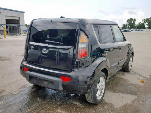 KNDJT2A22B7206440 - 2011 KIA SOUL BLACK photo 4