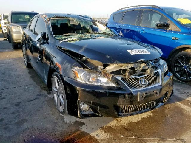 JTHBF5C28B5147981 - 2011 LEXUS IS 250 BLACK photo 1