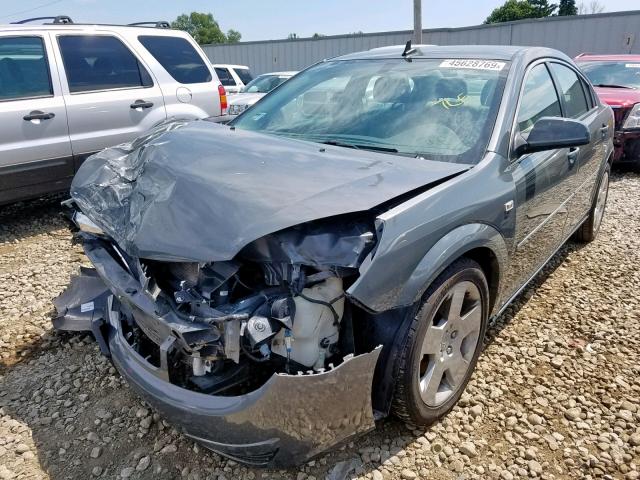 1G8ZS57B88F243435 - 2008 SATURN AURA XE GRAY photo 2