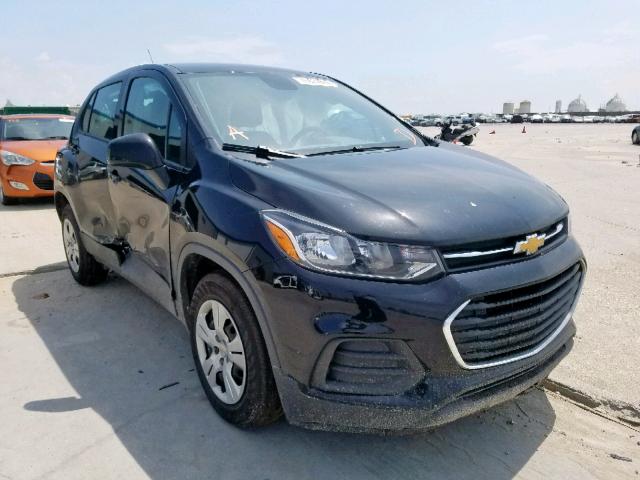 3GNCJKSB7JL409886 - 2018 CHEVROLET TRAX LS BLACK photo 1