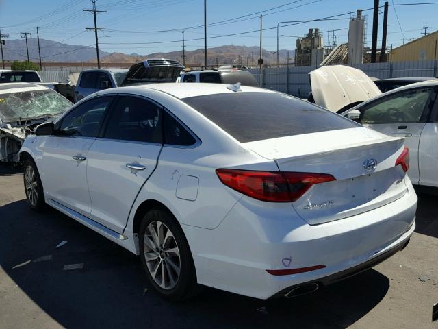 5NPE34AF9GH424877 - 2016 HYUNDAI SONATA SPO WHITE photo 3