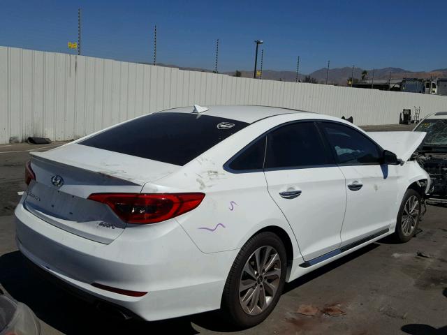 5NPE34AF9GH424877 - 2016 HYUNDAI SONATA SPO WHITE photo 4