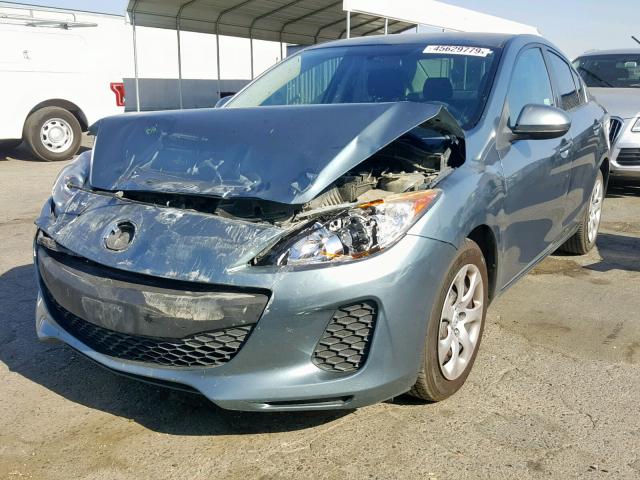 JM1BL1TF4D1728491 - 2013 MAZDA 3 I BLUE photo 2