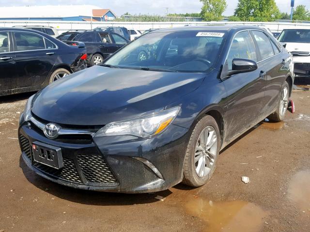 4T1BF1FK9GU205255 - 2016 TOYOTA CAMRY LE BLACK photo 2