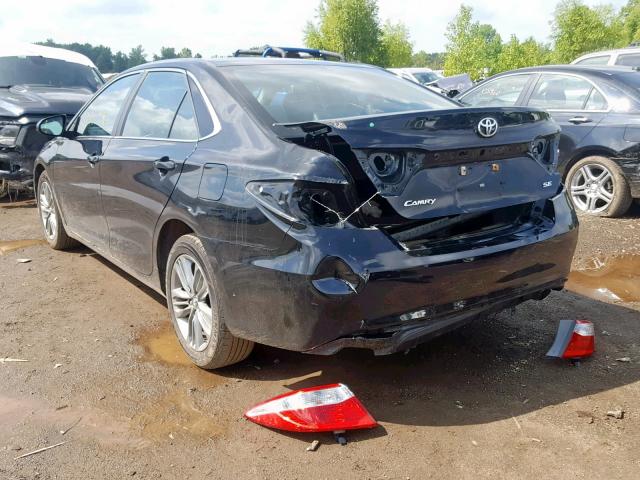 4T1BF1FK9GU205255 - 2016 TOYOTA CAMRY LE BLACK photo 3